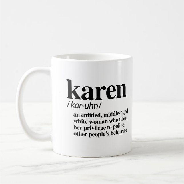 Karen Definition Coffee Mug (Left)