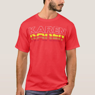 Karen First Name Funny Vintage Sunset Karen friend T-Shirt