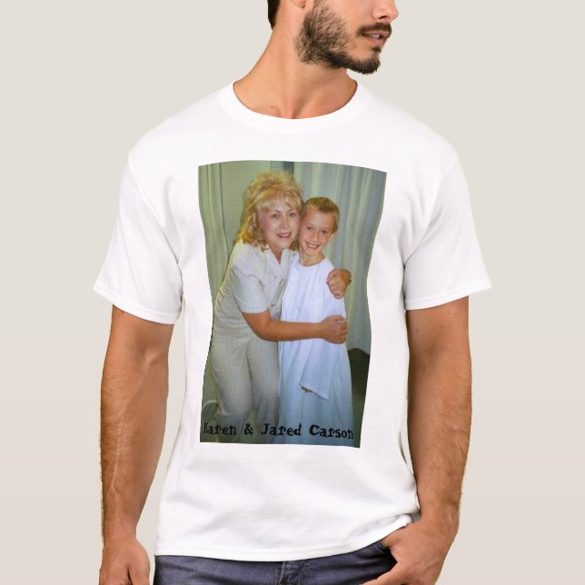 karen jared baptism, Karen & Jared Carson T-Shirt (Front)