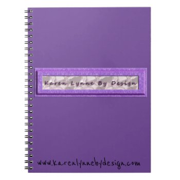 Karen Lynne By Design Promo Notebook by Lynnes_creations at Zazzle