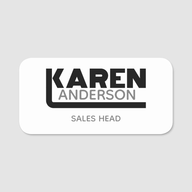 Karen Name Tag (Front)