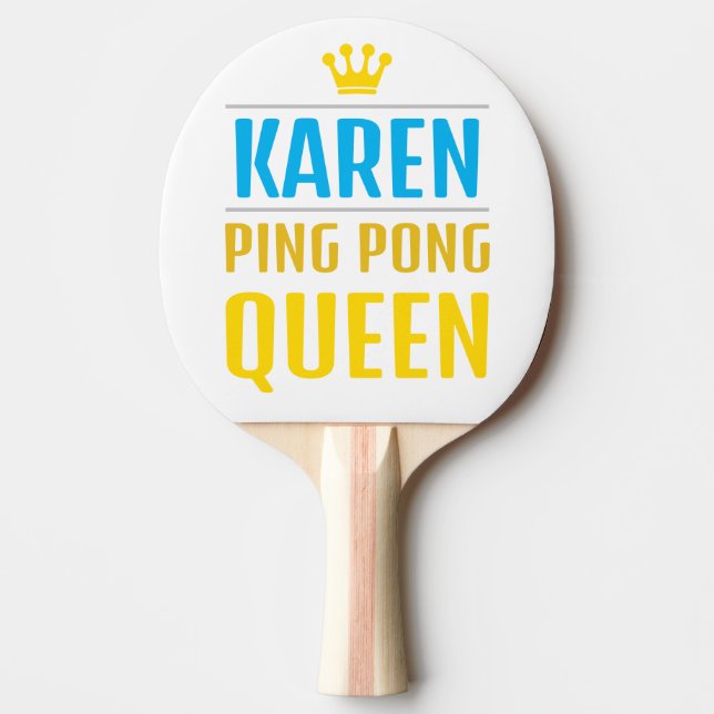 Karen Ping Pong Paddle (Front)