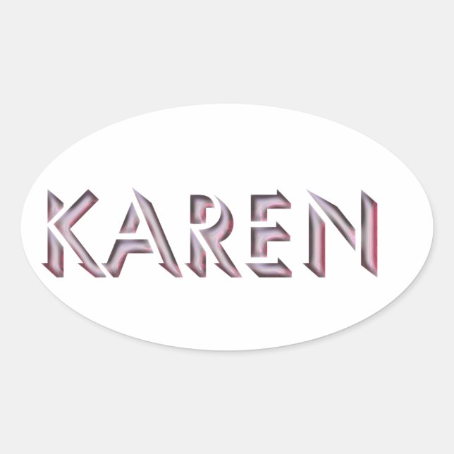 Karen sticker name (Front)