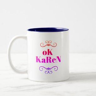 Karen Two-Tone Coffee Mug