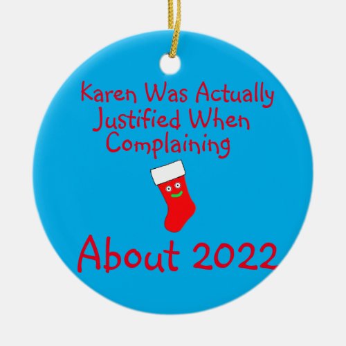 Karen was actually justified when complaining  ceramic ornament