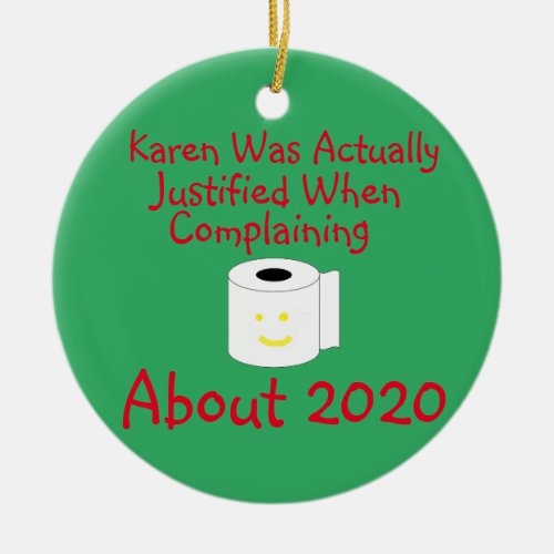 Karen was actually justified when complaining ceramic ornament