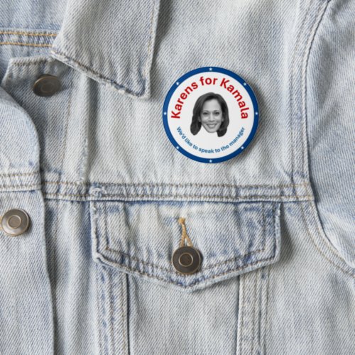 Karens for Kamala Button