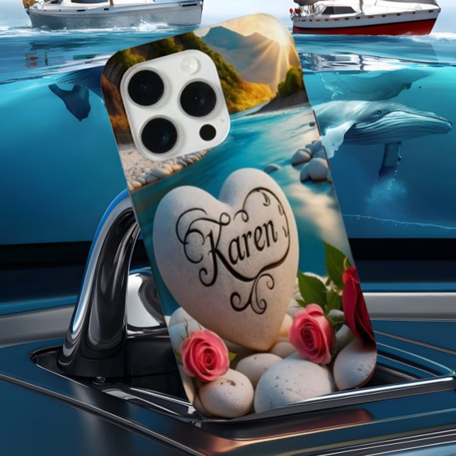 Karen's Heart stone River Sunset Case-Mate iPhone Case (Creator Uploaded)