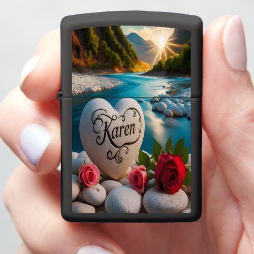 Karens River Sunset Zippo Lighter