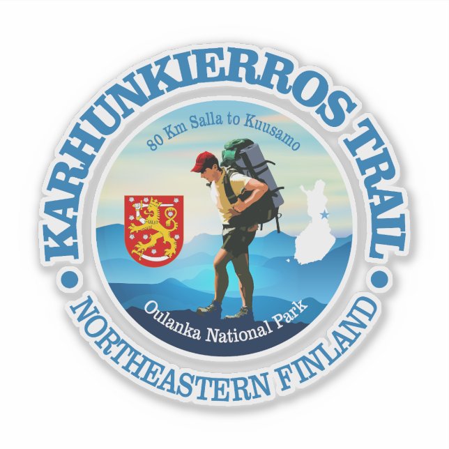 Karhunkierros Trail (C) Sticker (Front)
