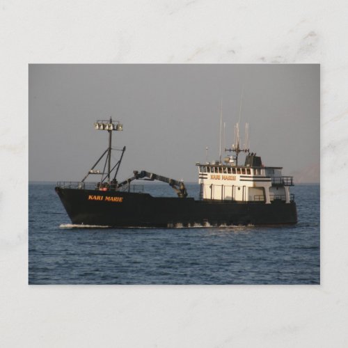 Kari Marie Crab Boat in Dutch Harbor AK Postcard