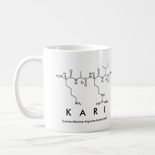 Kari peptide name mug