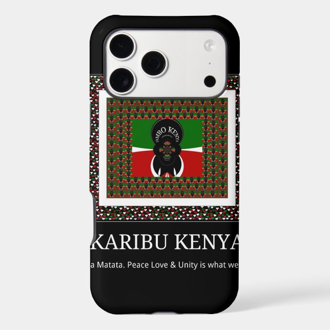Karibu Kenya Hakuna Matata Case-Mate iPhone Case (Back)