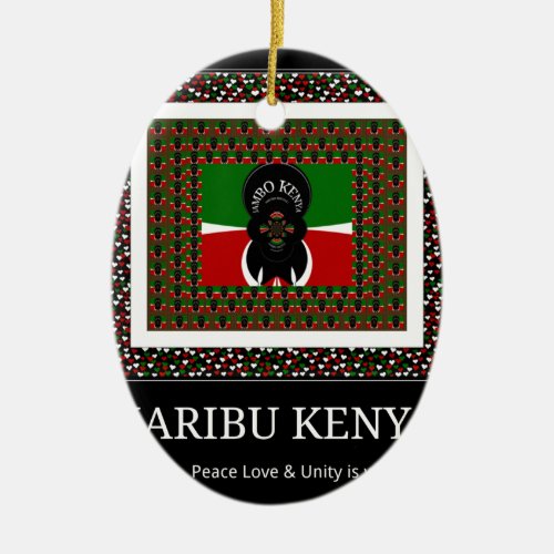Karibu Kenya Hakuna Matata Ceramic Ornament