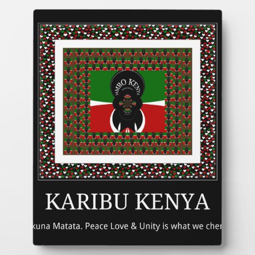 Karibu Kenya Hakuna Matata Plaque