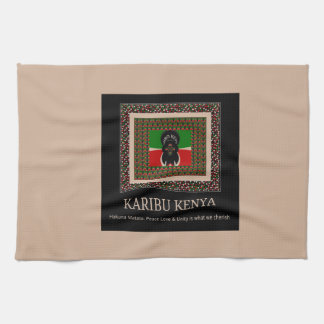 Karibu Kenya: Vibrant National Flag Colors Hakuna Kitchen Towel