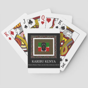 Karibu Kenya: Vibrant National Flag Colors Hakuna  Poker Cards