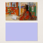 Karin Reading in the Evening (Front & Back)