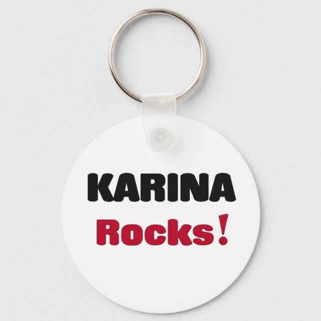 Karina Rocks Keychain (Front)