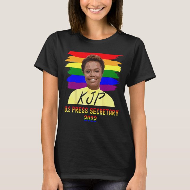 Karine Jean Pierre First Press Secretary Black Afr T-Shirt (Front)