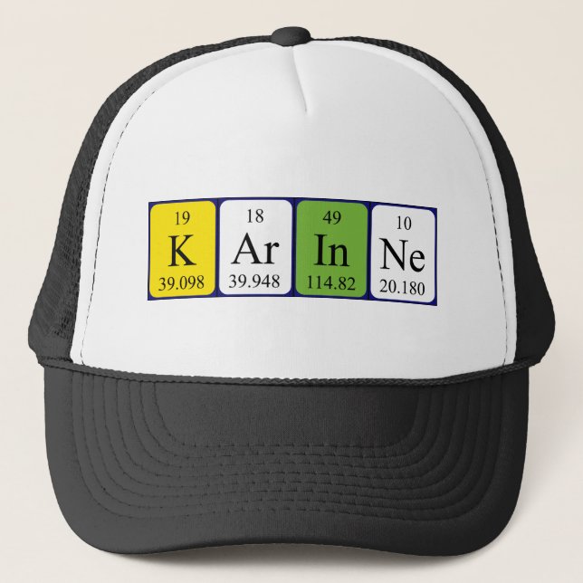 Karinne periodic table name hat (Front)