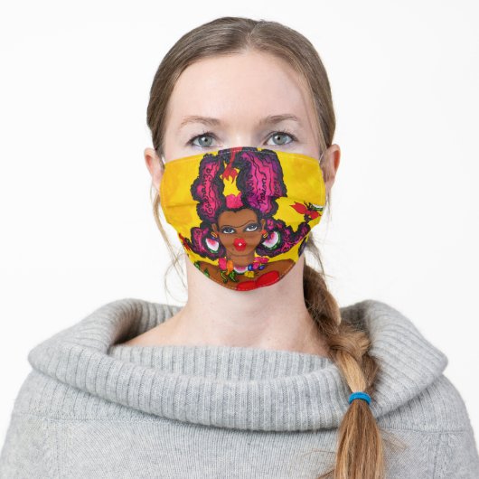 karinsArt - Frida Was A Beauty Queen Adult Cloth Face Mask (Worn)