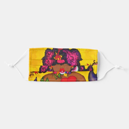 karinsArt - Frida Was A Beauty Queen Adult Cloth Face Mask (Front, Folded)