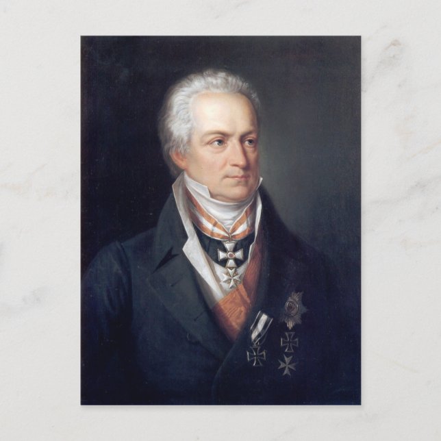 Karl August von Hardenberg Postcard (Front)