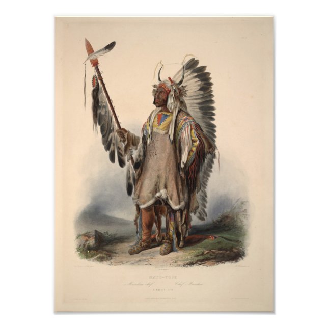 Karl Bodmer - A Mandan chief Photo Print (Front)
