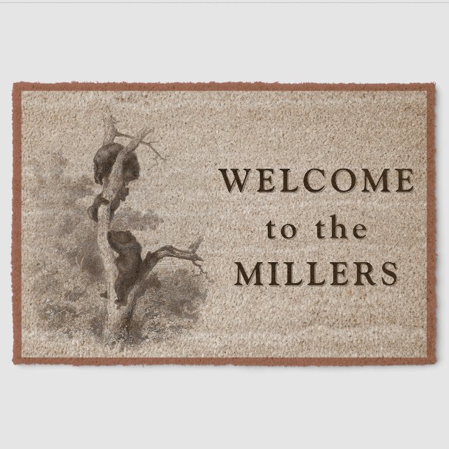 Karl Bodmer - Les Ours The Bears Fiber Doormat (Front)