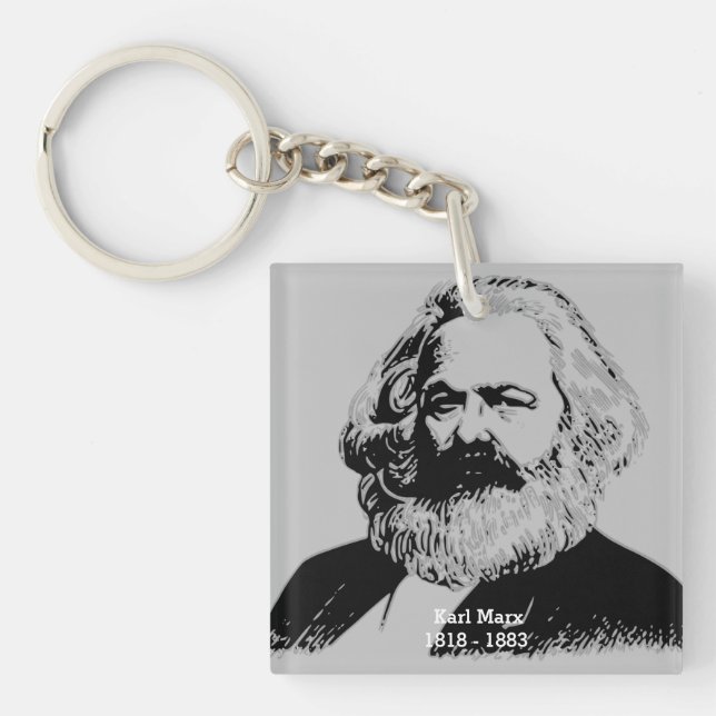 Karl Marx acrylic keyholders Keychain (Front)