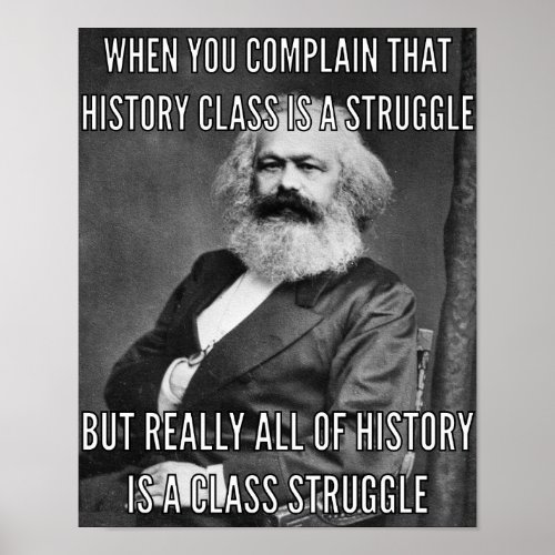 Karl Marx and the struggle Poster