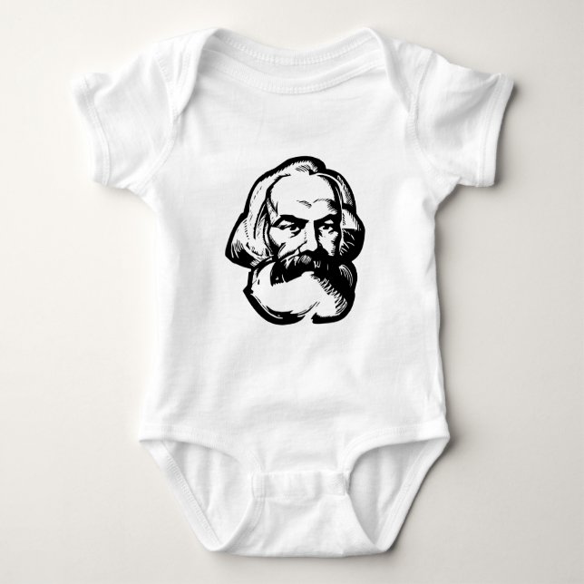 Karl Marx Baby Bodysuit (Front)