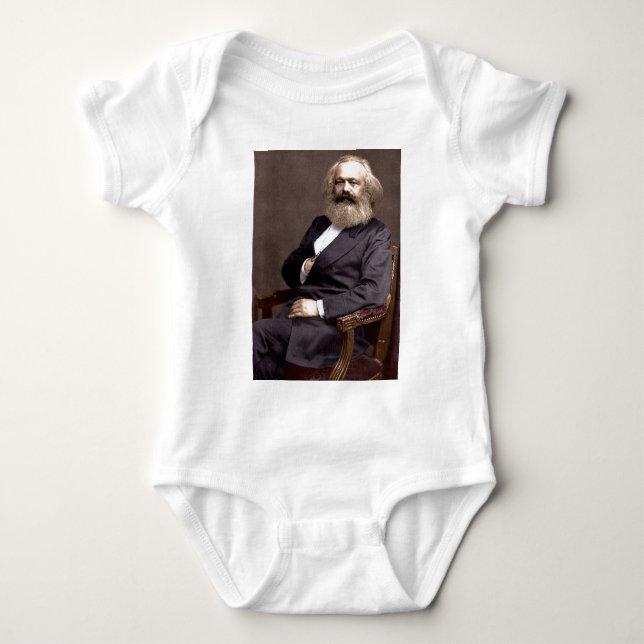 Karl Marx Baby Bodysuit (Front)