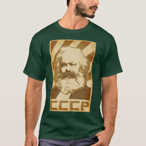 Karl Marx CCCP Retro Propaganda T_Shirt