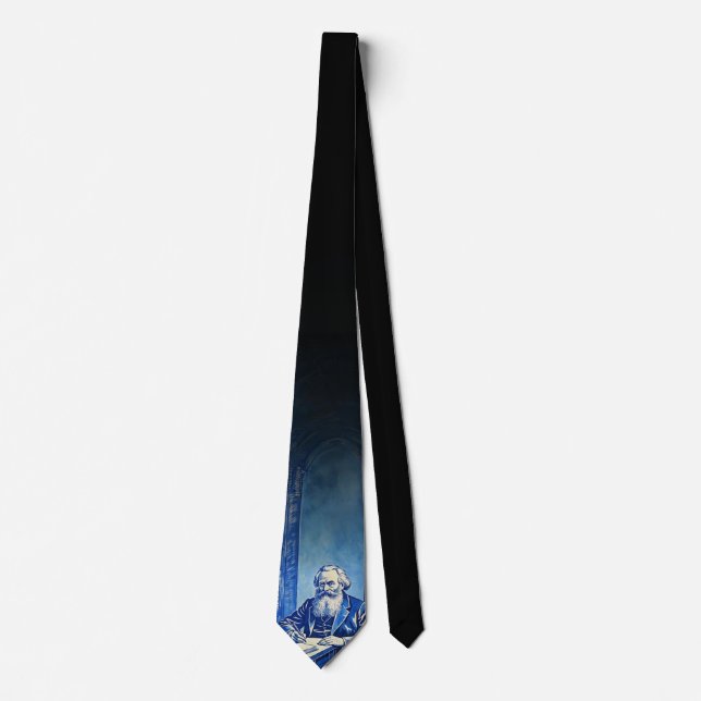 Karl Marx (Founder of Marxism) gift   Neck Tie (Front)