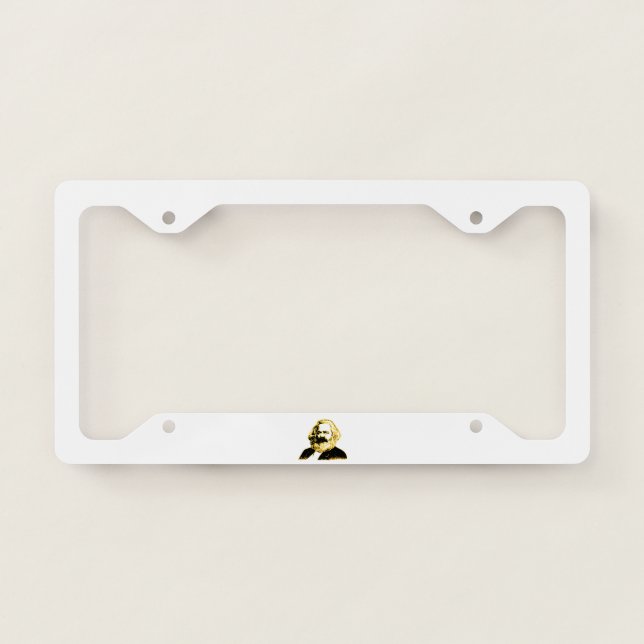 Karl Marx License Plate Frame (Front)