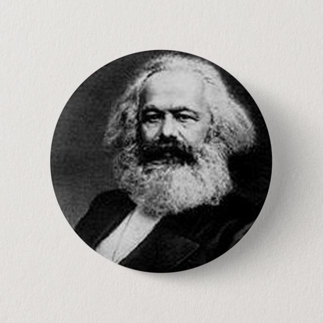 Karl Marx Pinback Button (Front)