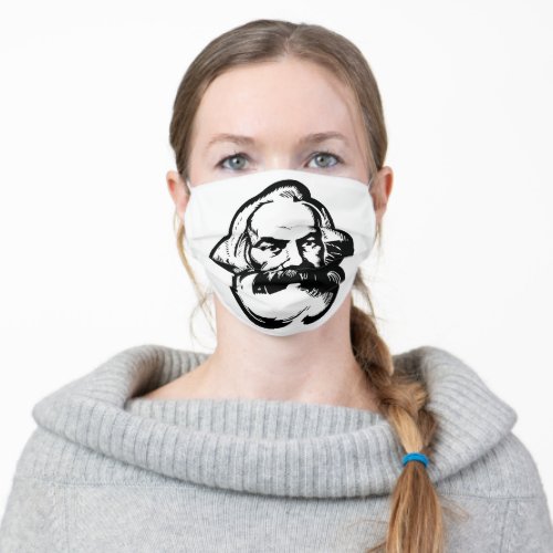 Karl Marx  portrait Adult Cloth Face Mask