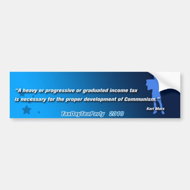 Karl Marx Quote Bumpersticker Bumper Sticker (Front)