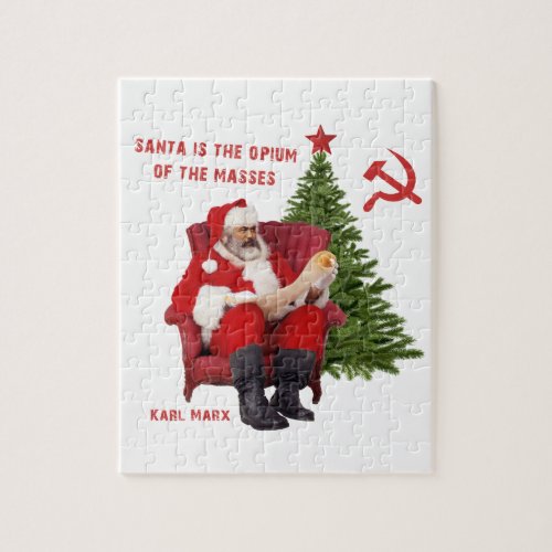 Karl Marx Santa Jigsaw Puzzle
