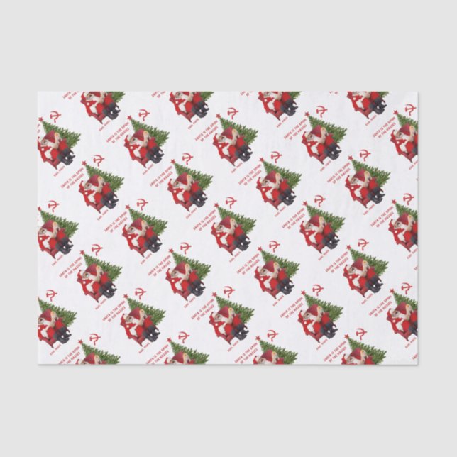 Karl Marx Santa Tissue Paper (Front)