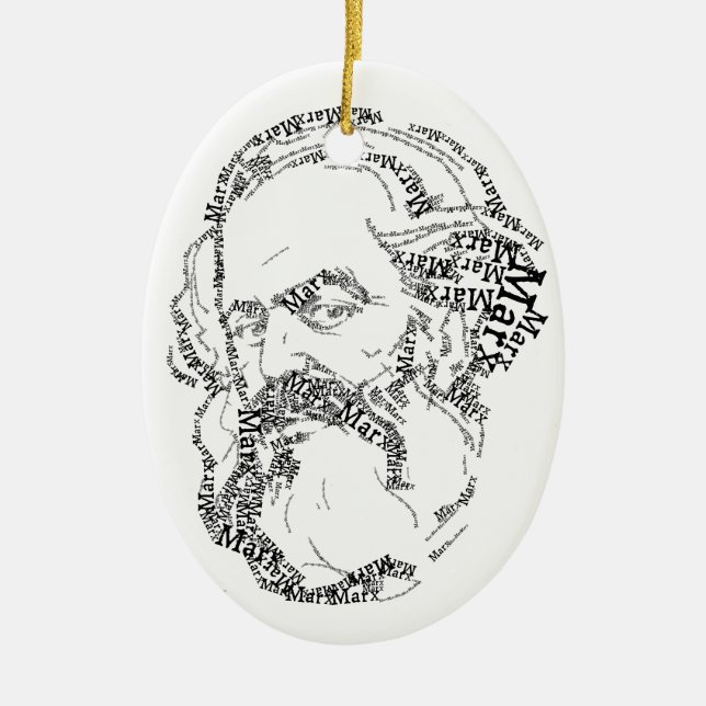 Karl Marx Socialism Ornament (Front)