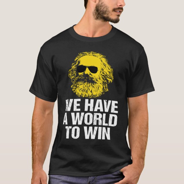 Karl Marx Socialist Meme Political T-Shirt (Front)