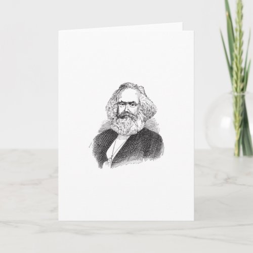 Karl Marx Vintage Card
