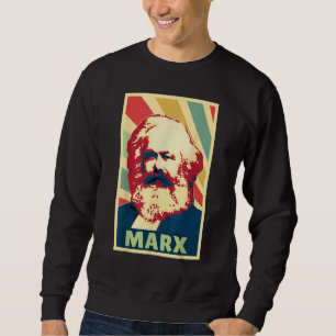 Karl Marx Vintage Colors Sweatshirt