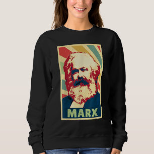 Karl Marx Vintage Colors Sweatshirt