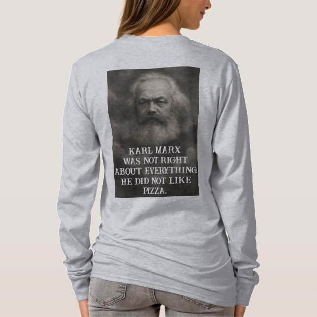 Karl Marx was not right about everything T-Shirt (Back)
