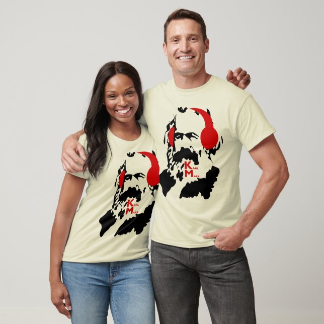 KARL MARX WITH HEADPHONES T-Shirt (Unisex)