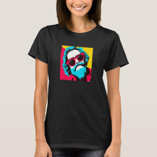 Karl Marx with Sunclasses Pop Art Portrait of Revo T-Shirt